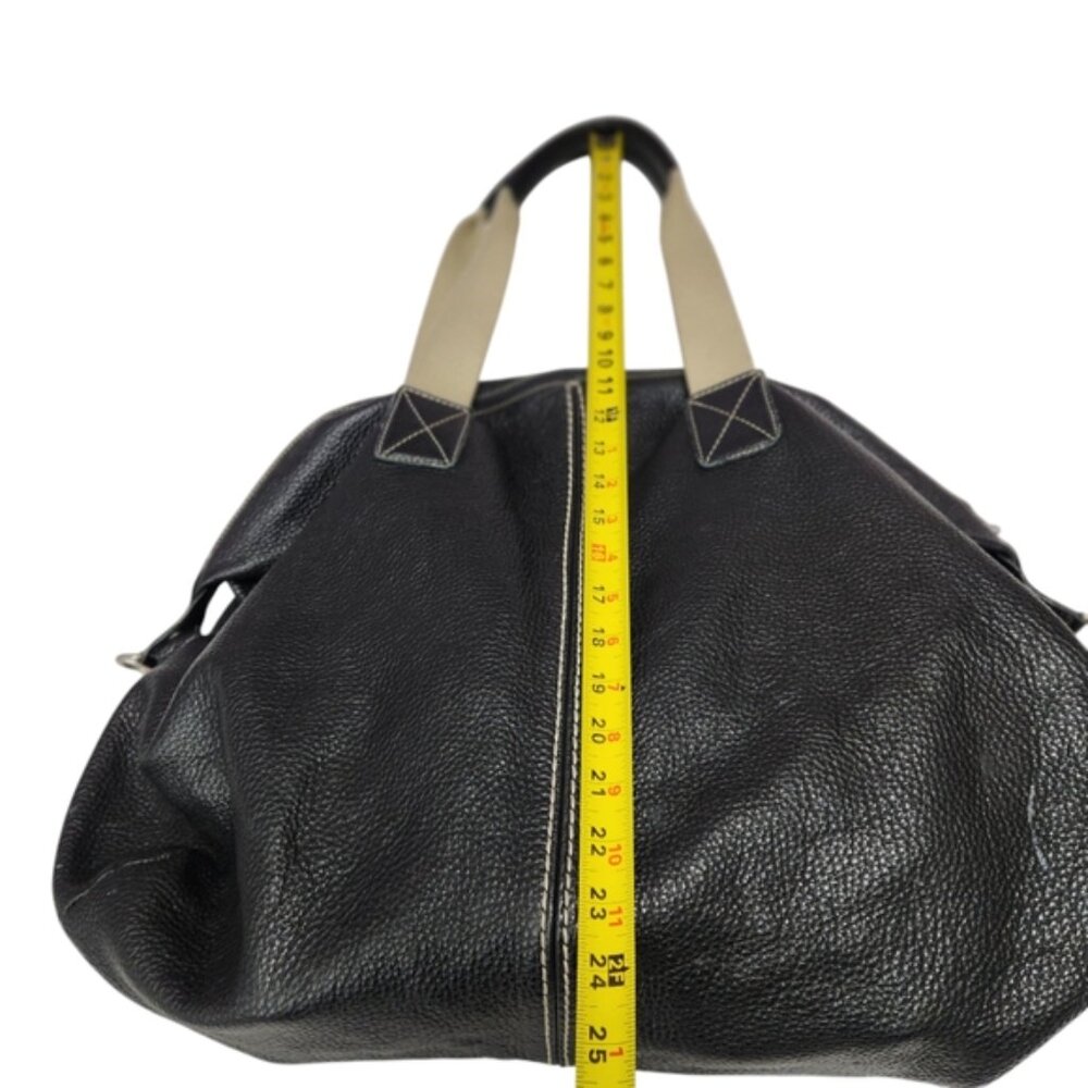 Black Roots Leather women's tote Bag - Picture 4 of 7